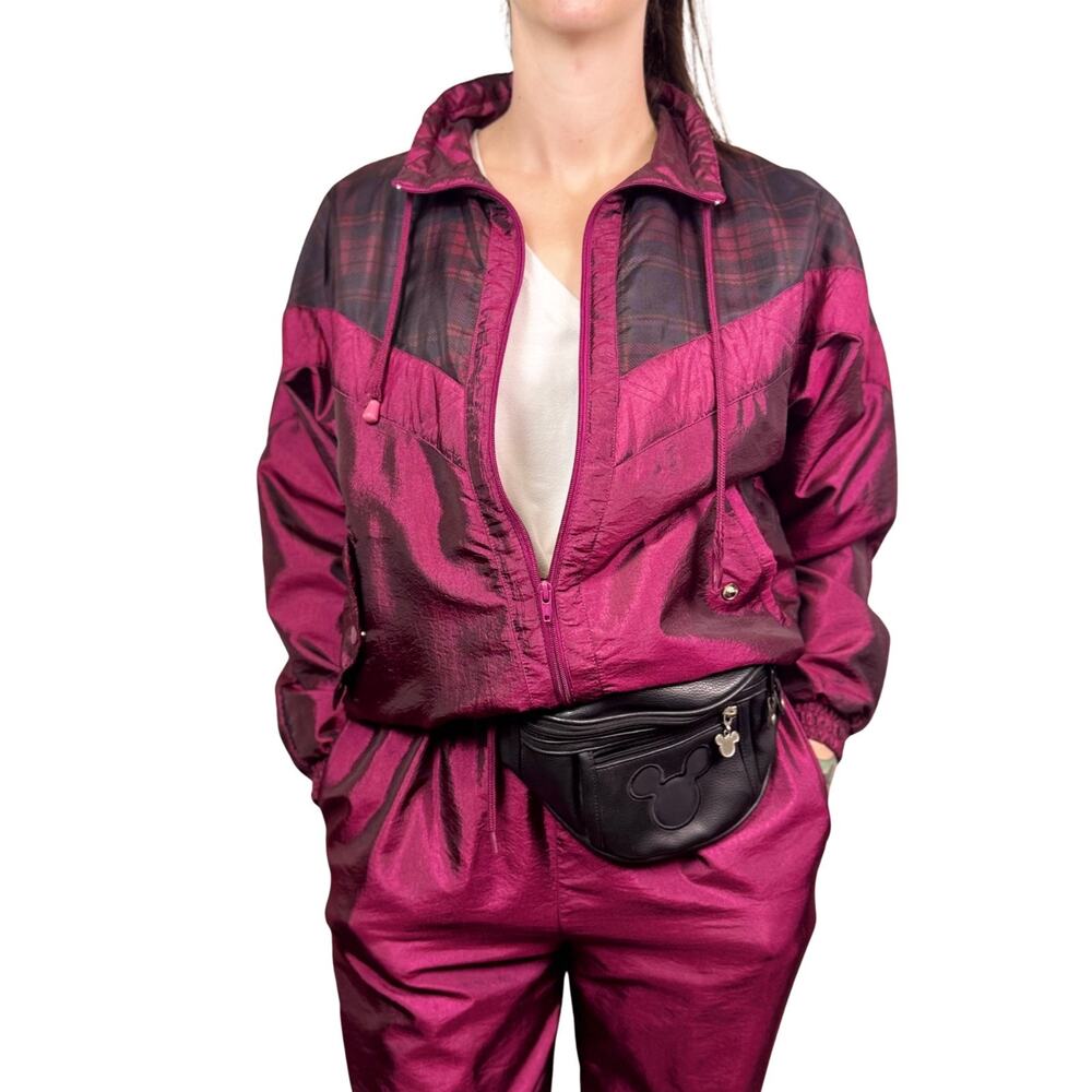 Vintage 90s Sunterra Tracksuit Womens PL | Plaid Jacket Pants Set NWOT condition - Picture 4 of 14